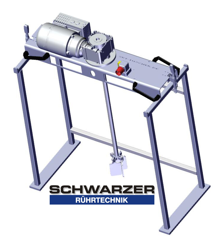 Agitator IBC cu reductor 1000 L, 0,75 kW, 190 rpm, pana la 2
