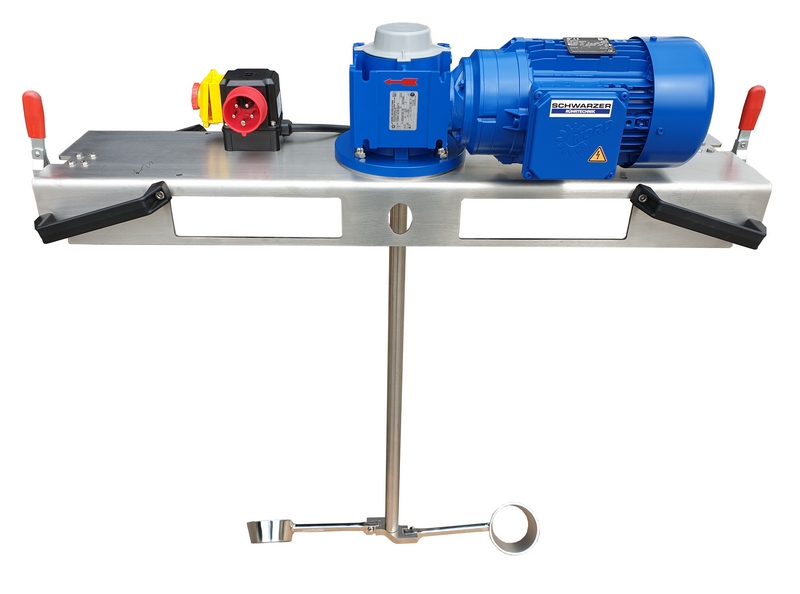 Agitator IBC cu reductor 1000 L, 0,75 kW, 190 rpm, pana la 3