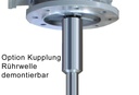 Mixer rapid cu elice, 1,5 kW, 1500 rpm, inox 1.4404 - SRT1-5