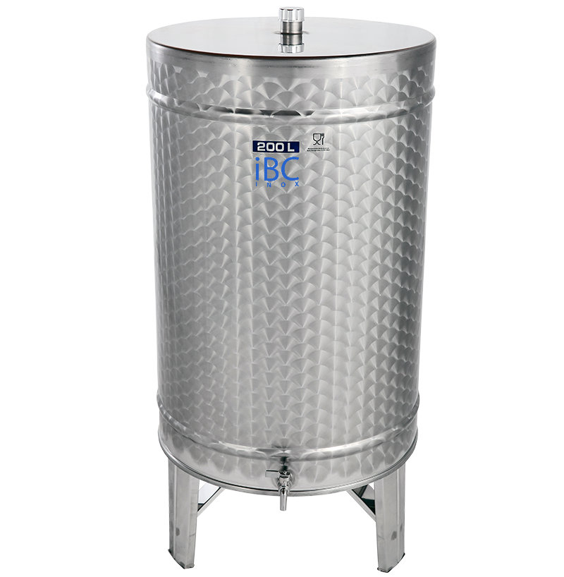 [BIS200] Butoi spirtoase, pe picioare, 200 litri, din inox