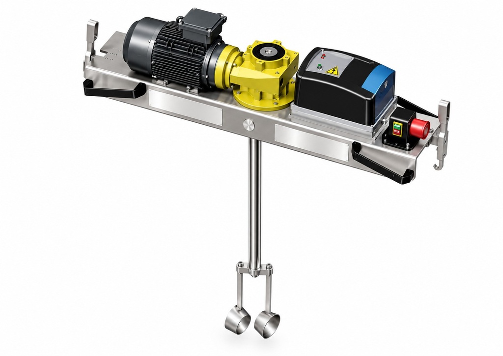 Agitator IBC cu reductor 1000 L, 2,2 kW, 237 rpm, pana la 15000 mPas, turatie reglabila - IBC-0192-2023