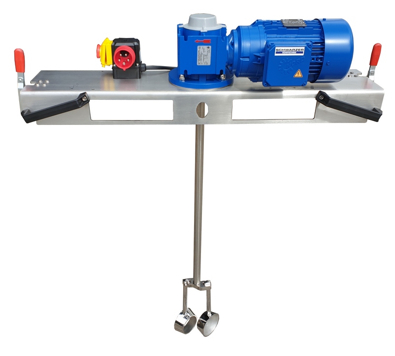 Agitator IBC cu reductor 1000 L, 0,75 kW, 190 rpm, pana la 3000 mPas - IBC-0230