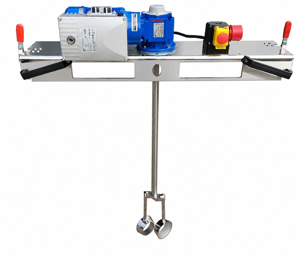 Agitator IBC cu reductor 1000 L, 0,75 kW, 190 rpm, pana la 2500 mPas, turatie reglabila - IBC-0235