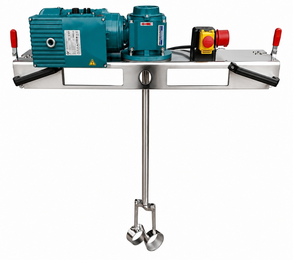 Agitator IBC cu reductor 1000 L, 1,5 kW, 290 rpm, pana la 10000 mPas, turatie reglabila - IBC-0250