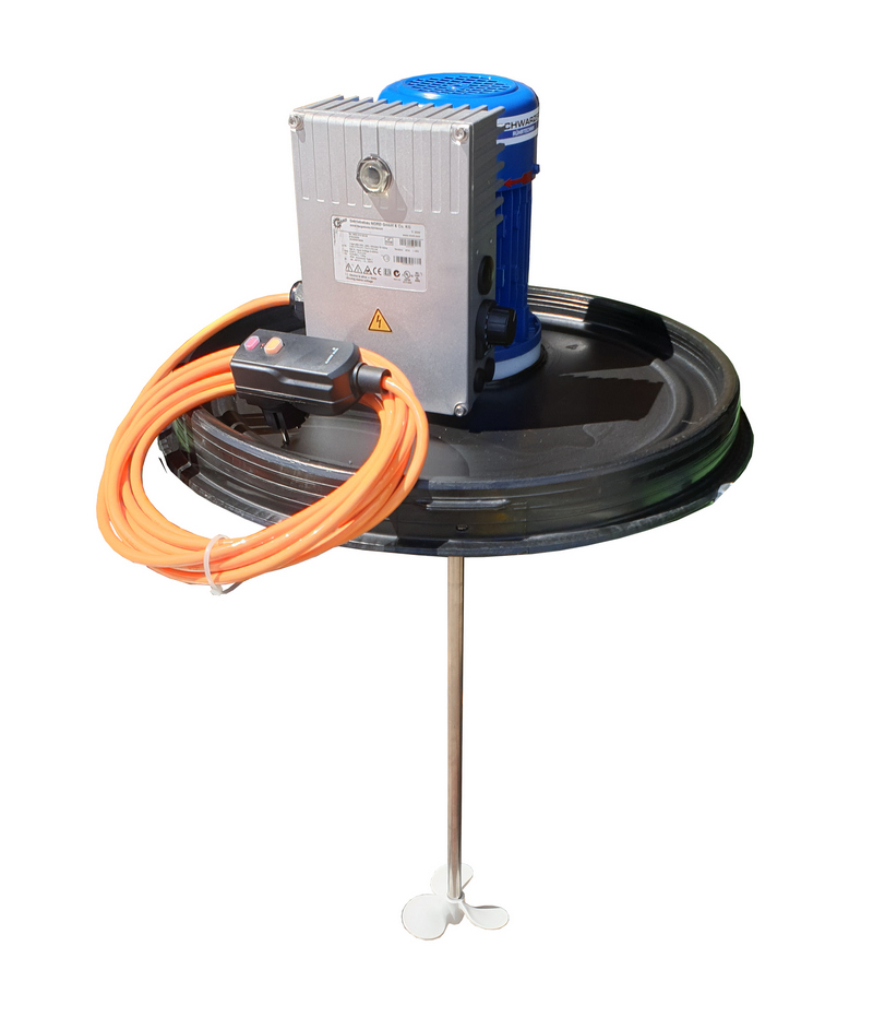 Agitator cu turatie reglabila pentru butoaie PE cu gura larga, 0,37 kW - SRTPE-0-37-VARI